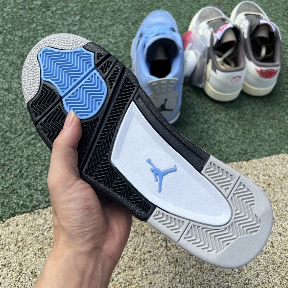 Jordan 4 Mens College Blue Sneakers - Picture 6 of 12